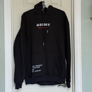 Men’s Large Luxury Streetwear Black Graphic Hoodie